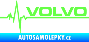 Samolepka Srdeční tep 037 pravá Volvo Fluorescentní zelená