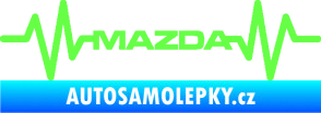 Samolepka Srdeční tep 059 Mazda Fluorescentní zelená