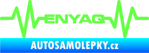 Samolepka Srdeční tep 063 Enyaq Fluorescentní zelená