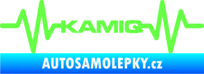 Samolepka Srdeční tep 067 Kamiq Fluorescentní zelená