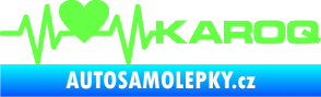 Samolepka Srdeční tep 068 pravá Karoq Fluorescentní zelená