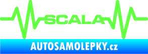 Samolepka Srdeční tep 075 Scala Fluorescentní zelená