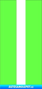Samolepka Startovní číslo 11 Fluorescentní zelená