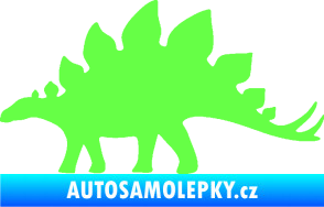 Samolepka Stegosaurus 001 levá Fluorescentní zelená