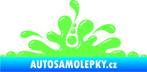 Samolepka Stékající skvrna 003 levá kaňka Fluorescentní zelená