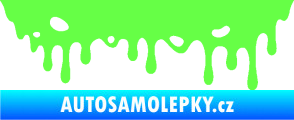 Samolepka Stékající skvrna 006 pravá Fluorescentní zelená