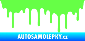 Samolepka Stékající skvrna 008 levá Fluorescentní zelená