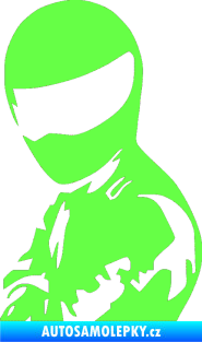 Samolepka Stig levá Fluorescentní zelená
