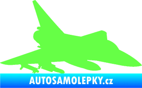 Samolepka Stíhací letoun 005 pravá Fluorescentní zelená