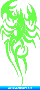 Samolepka Štír 008 levá Fluorescentní zelená
