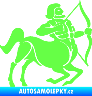 Samolepka Střelec 004 pravá Fluorescentní zelená