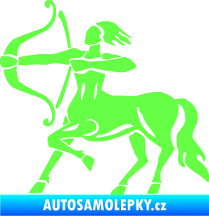 Samolepka Střelec 005 levá Fluorescentní zelená