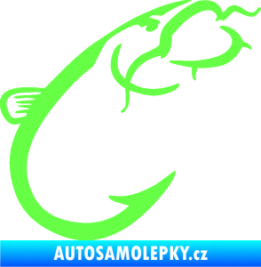 Samolepka Sumec 003 pravá Fluorescentní zelená