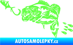 Samolepka Sumec 006 levá s návnadou Fluorescentní zelená