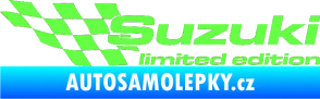 Samolepka Suzuki limited edition levá Fluorescentní zelená
