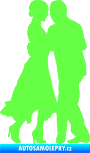 Samolepka Tanec 012 pravá tango Fluorescentní zelená