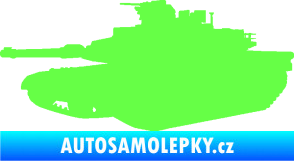 Samolepka Tank 002 levá M1 Abrams Fluorescentní zelená