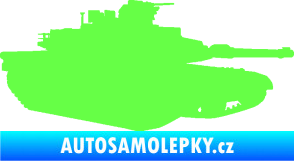 Samolepka Tank 002 pravá M1 Abrams Fluorescentní zelená