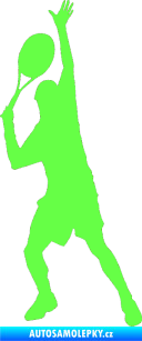 Samolepka Tenista 008 levá Fluorescentní zelená