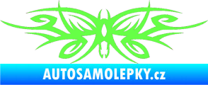 Samolepka Tetování 111 motýl Fluorescentní zelená