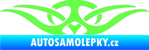 Samolepka Tetování 128 Fluorescentní zelená