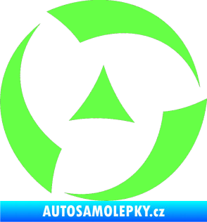 Samolepka Tetování 155 Fluorescentní zelená
