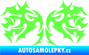 Samolepka Tetování 197 Fluorescentní zelená