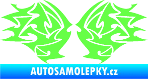 Samolepka Tetování 205 Fluorescentní zelená