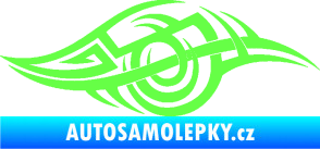 Samolepka Tetování 208 pravá Fluorescentní zelená