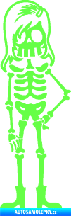 Samolepka The Bone Family Slečna Fluorescentní zelená