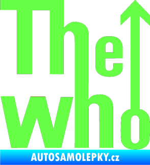 Samolepka The Who Fluorescentní zelená