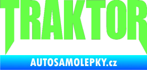 Samolepka Traktor - music Fluorescentní zelená