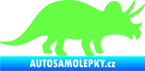 Samolepka Triceratops 001 pravá Fluorescentní zelená
