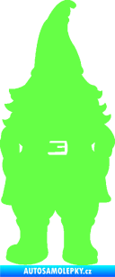 Samolepka Trpaslík 001 pravá Fluorescentní zelená