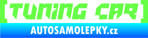 Samolepka Tuning car Fluorescentní zelená
