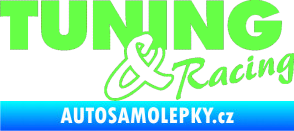 Samolepka Tuning racing 001 Fluorescentní zelená