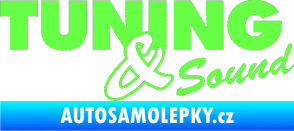 Samolepka Tuning sound Fluorescentní zelená