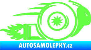 Samolepka Turbo šnek 002 pravá Fluorescentní zelená