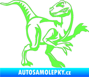 Samolepka Tyrannosaurus Rex 003 pravá Fluorescentní zelená
