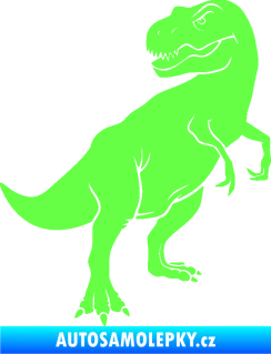 Samolepka Tyrannosaurus Rex 004 pravá Fluorescentní zelená