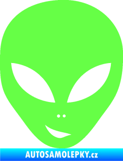 Samolepka UFO 003 levá Fluorescentní zelená