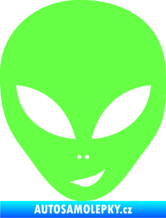 Samolepka UFO 003 pravá Fluorescentní zelená