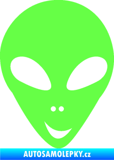 Samolepka UFO 004 pravá Fluorescentní zelená