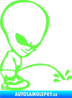 Samolepka Ufoun čůrá pravá Fluorescentní zelená