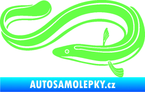 Samolepka Úhoř 001 levá Fluorescentní zelená