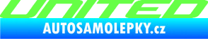Samolepka United nápis Fluorescentní zelená