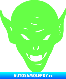 Samolepka Upír 002 pravá Fluorescentní zelená