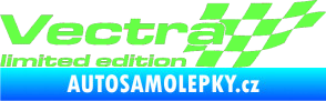 Samolepka Vectra limited edition pravá Fluorescentní zelená