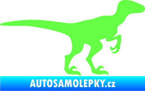 Samolepka Velociraptor 001 pravá Fluorescentní zelená