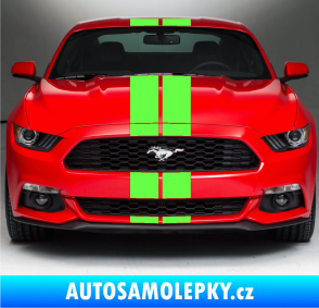 Samolepka Viper pruhy 14 cm (dva stejně široké) Fluorescentní zelená